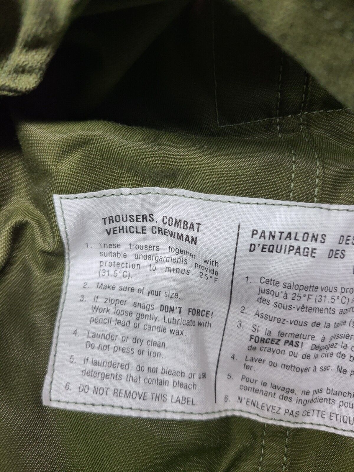 Canadian Force Cold Weather Pants