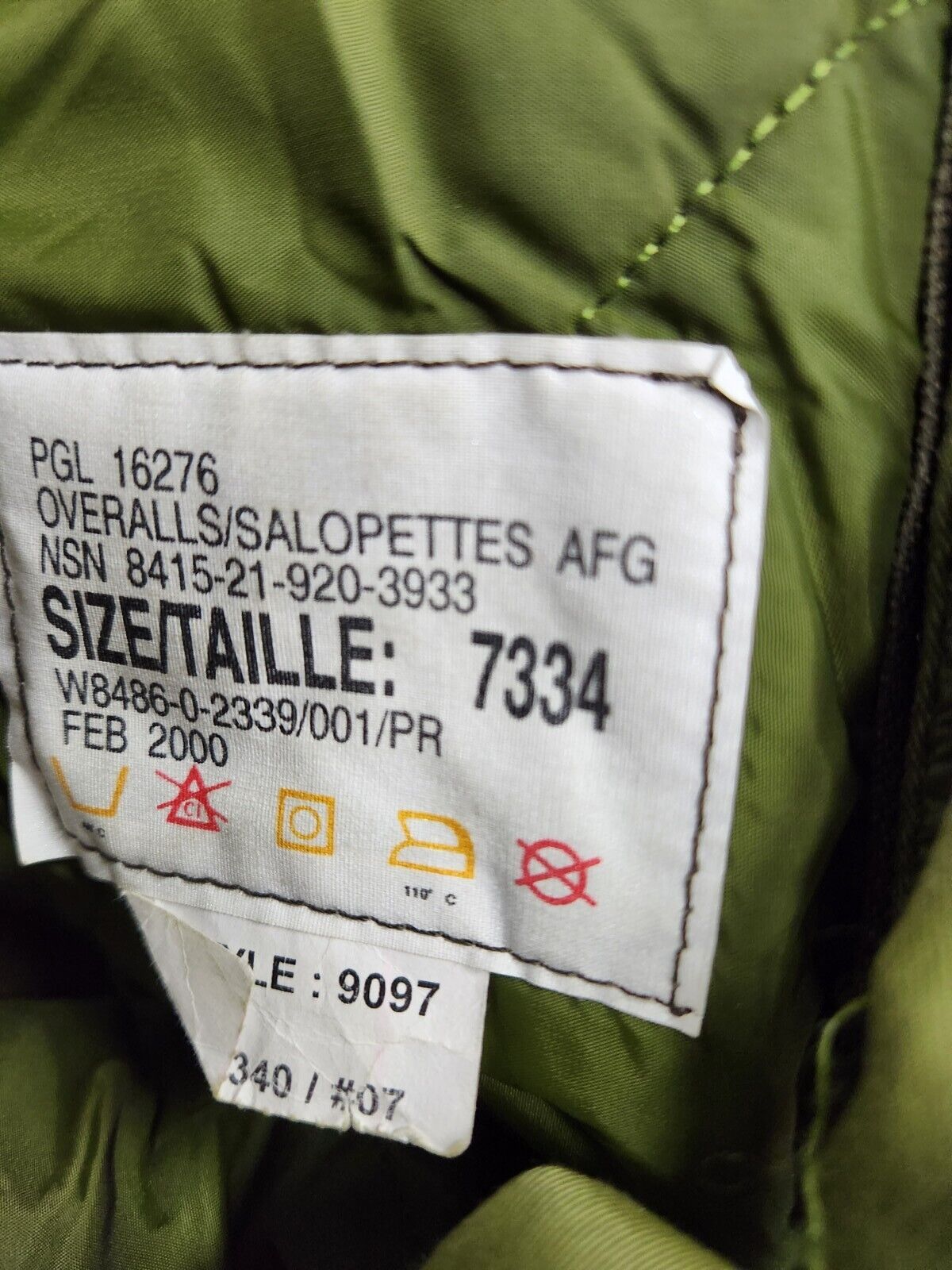 Canadian Army Overalls Gore Tex