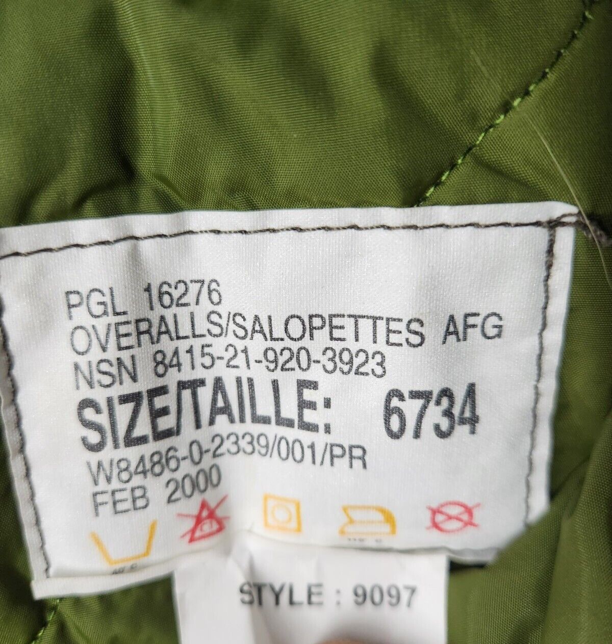 Canadian Army Overalls Gore Tex