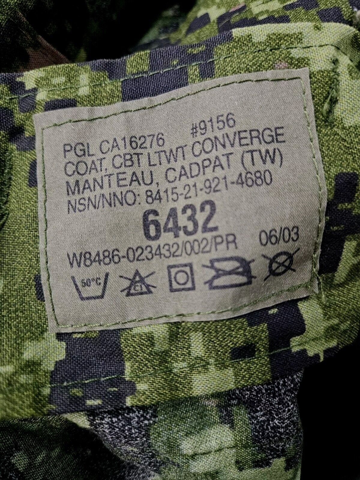 Canadiam Army Shirt Cadpat