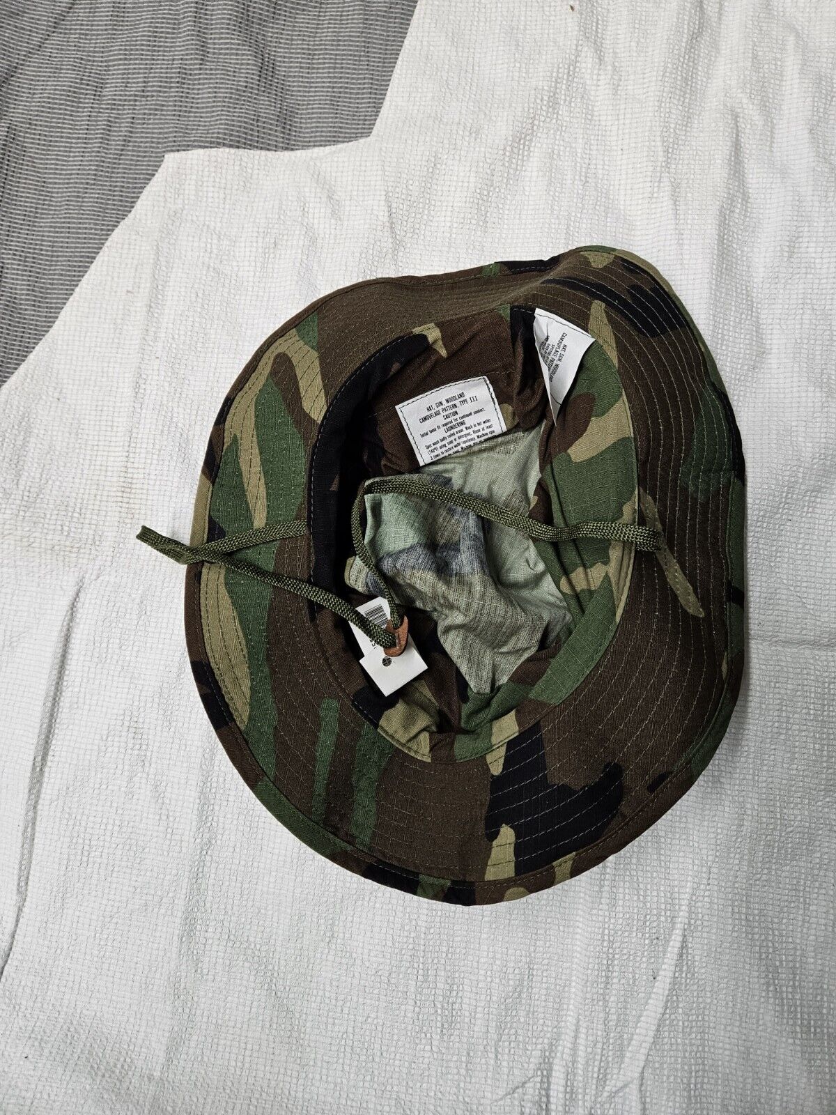 Us Army Boonie Hat Woodland 7 3/8