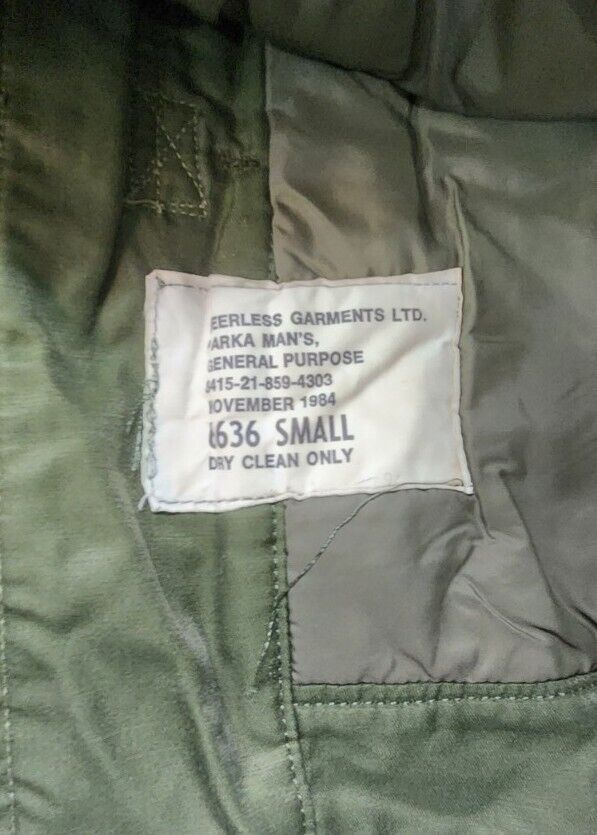 Canadian Army Wool Parka