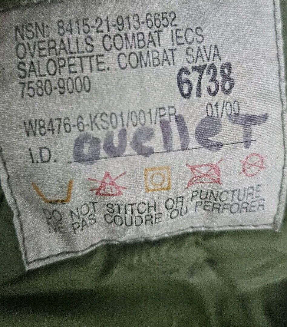 Canadian Army Winther Overalls Gore Tex Last Gen