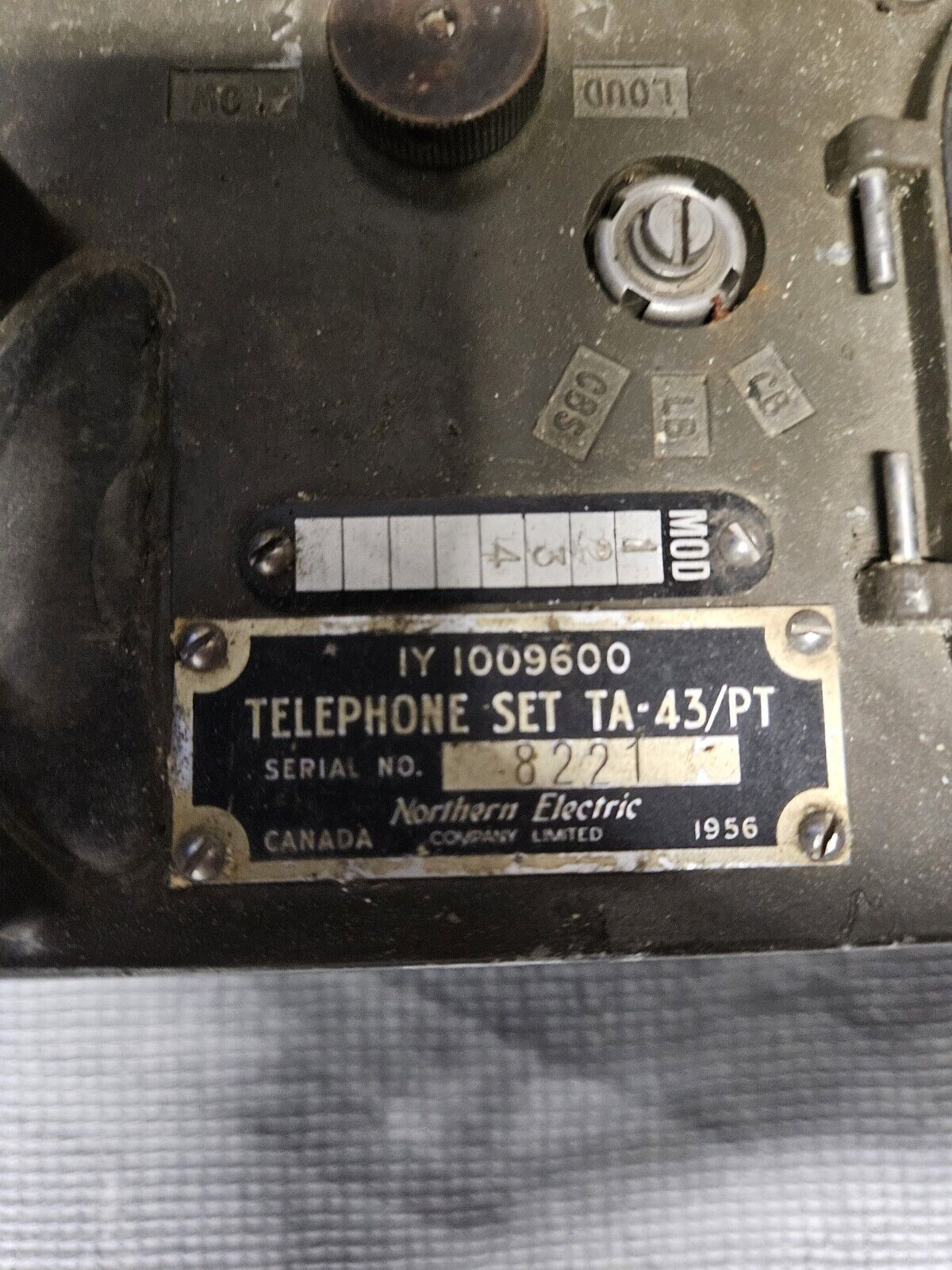 Canadian Army field telephone