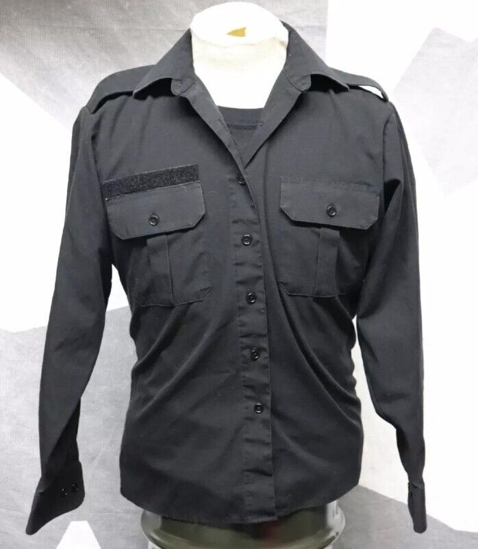 Canadian Forces Black Long Sleeve Shirt Size 15