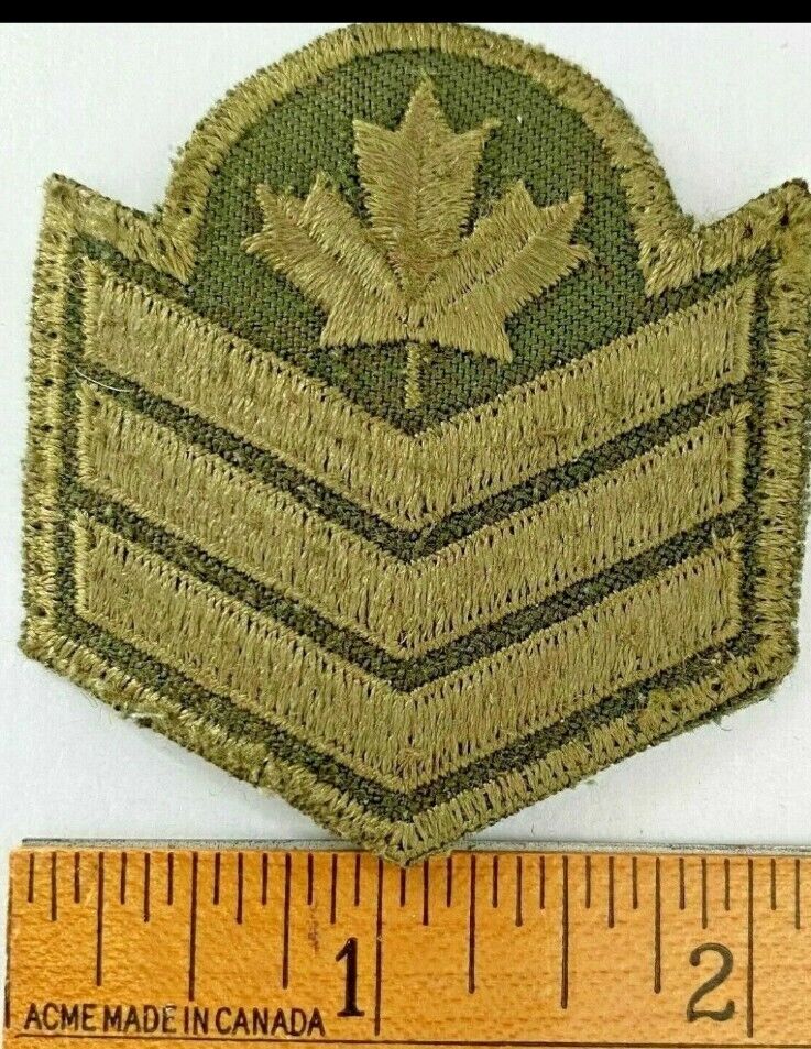 Canadian Army Sergent Patch