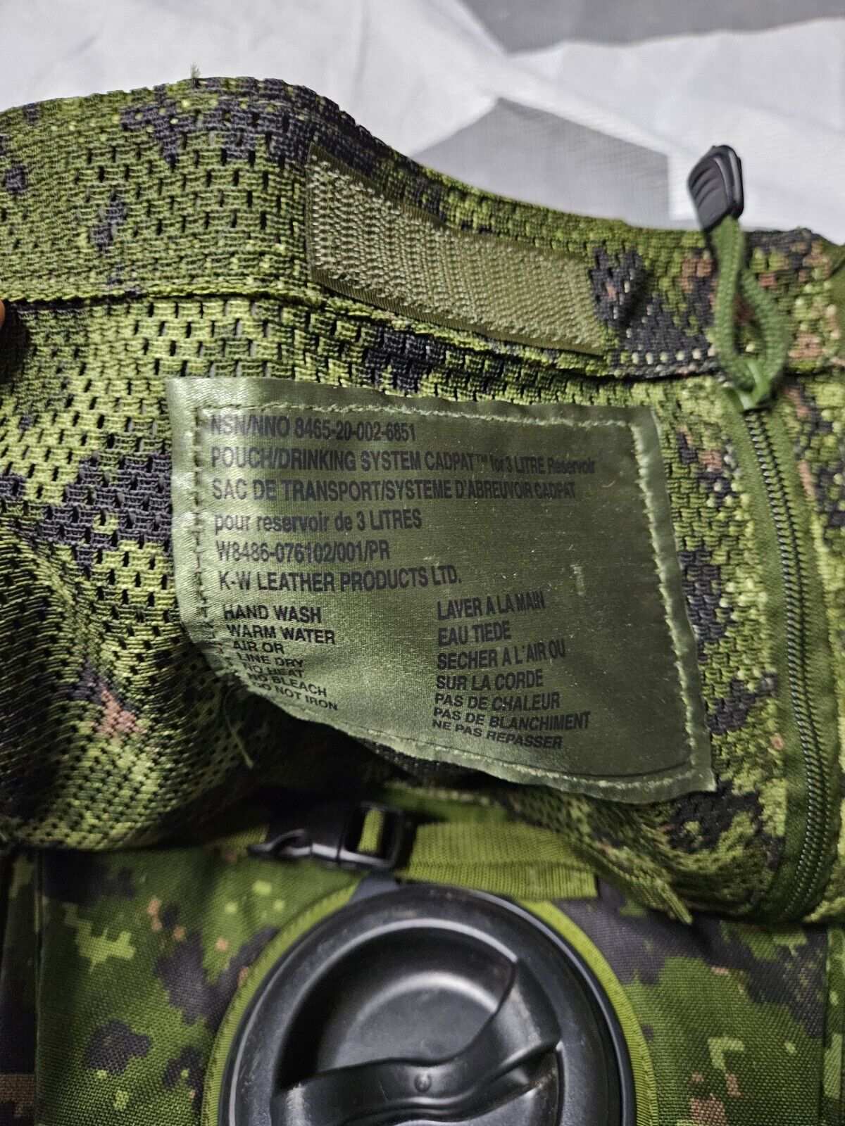 Canadian Army Water Backpack Cadpat