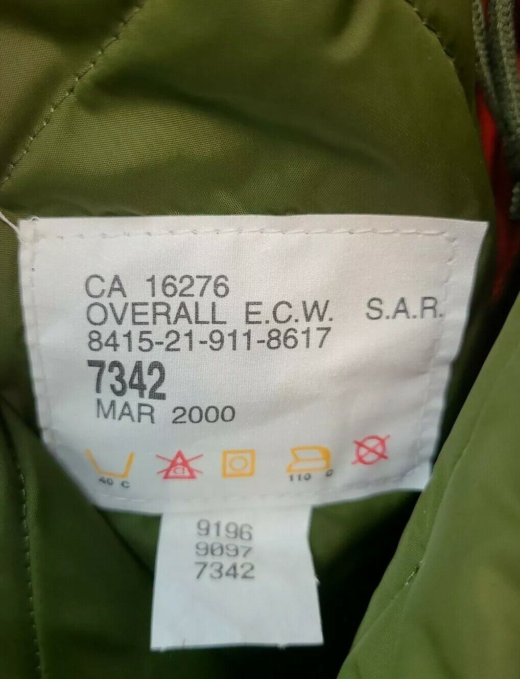 Canadian Army Search And Rescue overalls