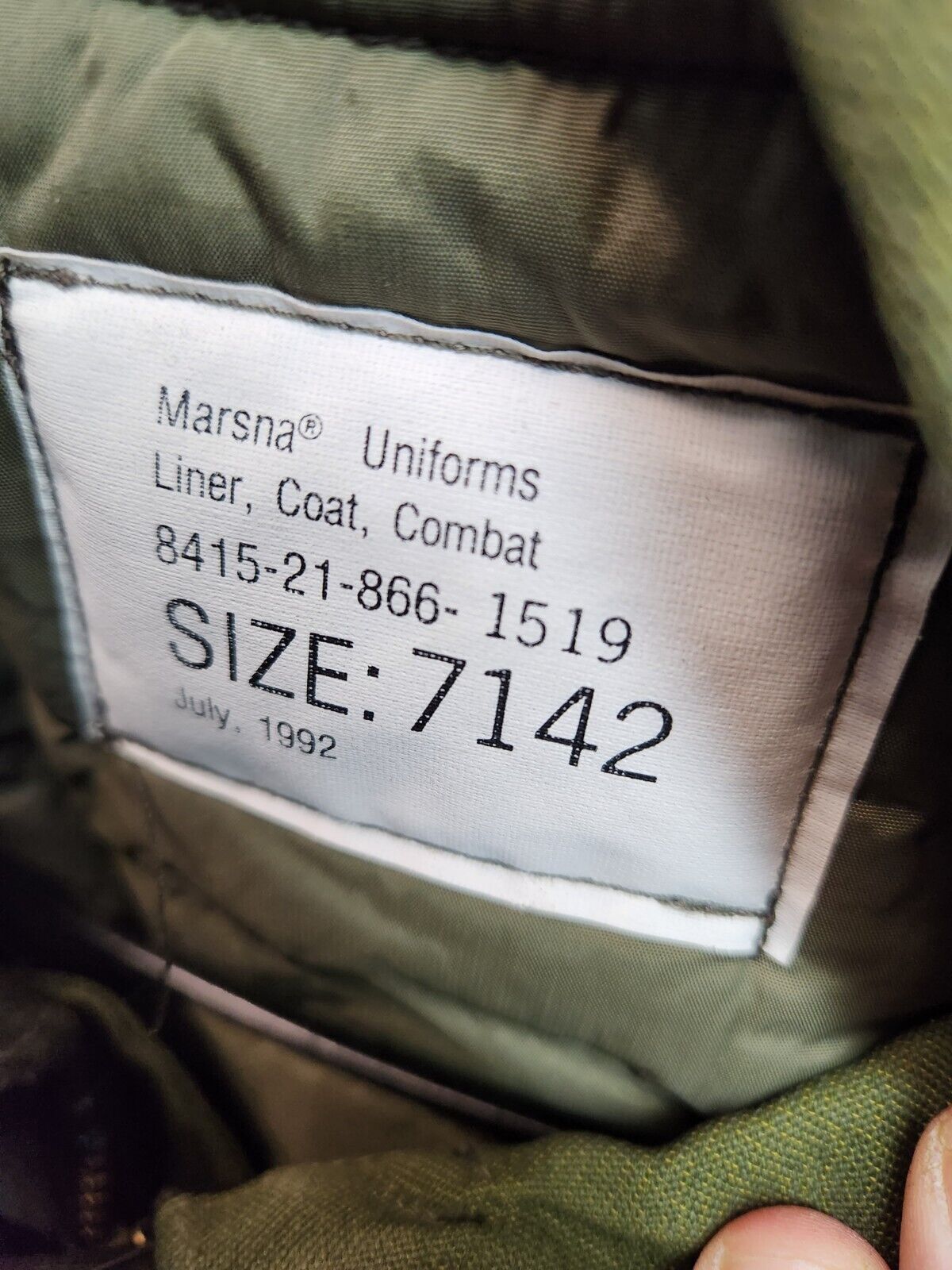 Canadian Army Combat Jacket With Linner